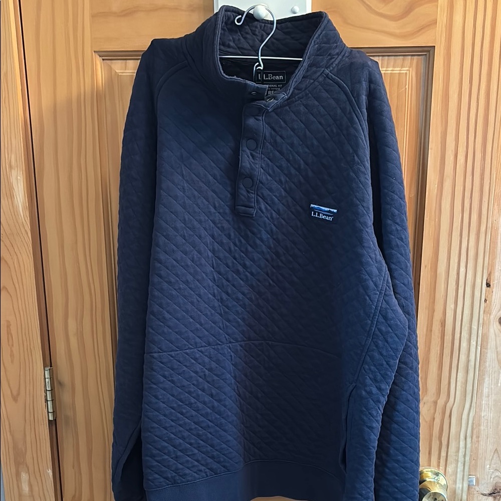 L.L. Bean Men's Quilted Sweatshirt, Mockneck